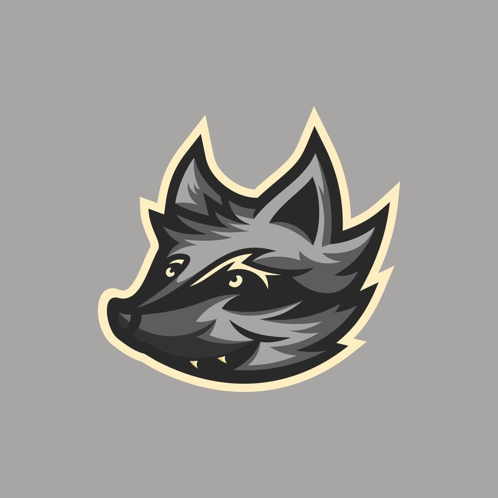 Raccoon mascot logo vector illustration