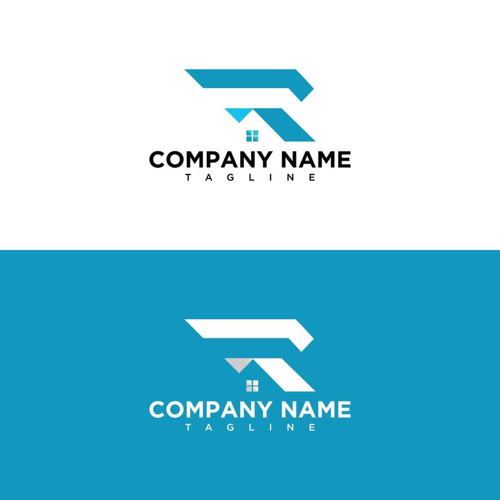 Modern real estate logo design, Gradient  logo Template vector