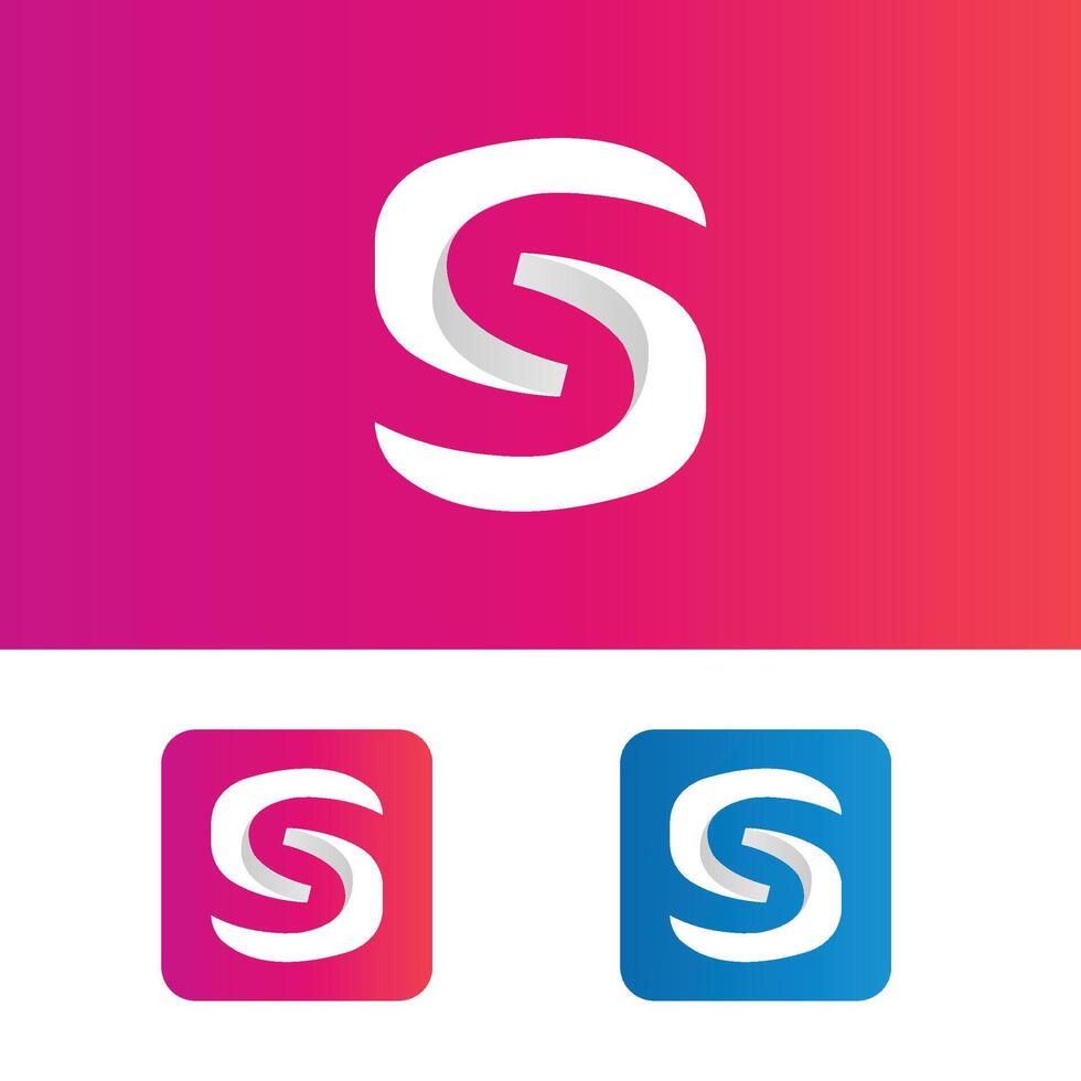 Modern Design Template. S letter Monogram logo Template vector