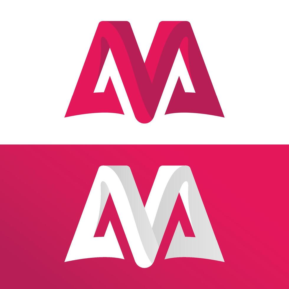Modern Design Template. Abstract M letter logo template vector