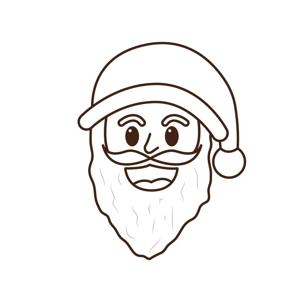 Little Santa Head vector