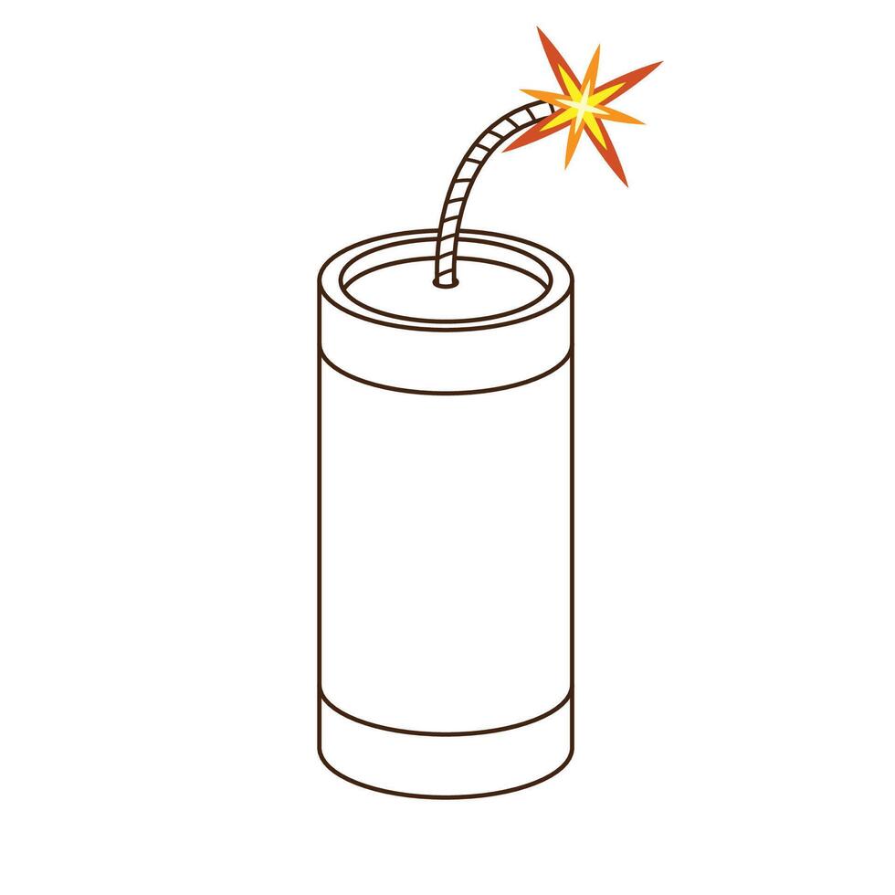 The Illustration of Firecracker vector