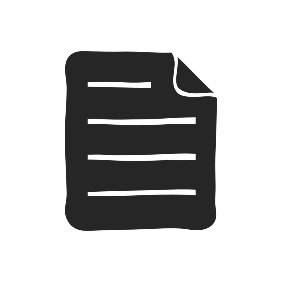 Hand drawn Text file format vector illustration