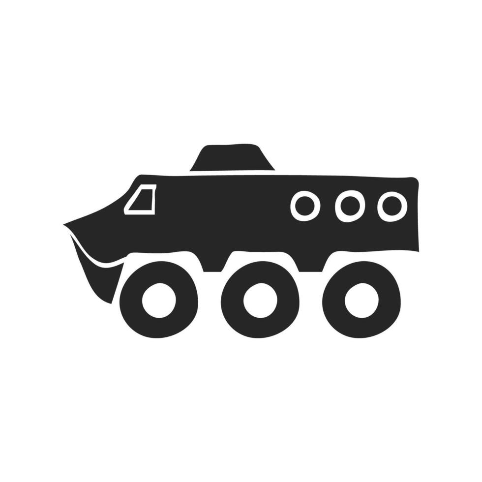 Hand drawn Armored vehicle vector illustration