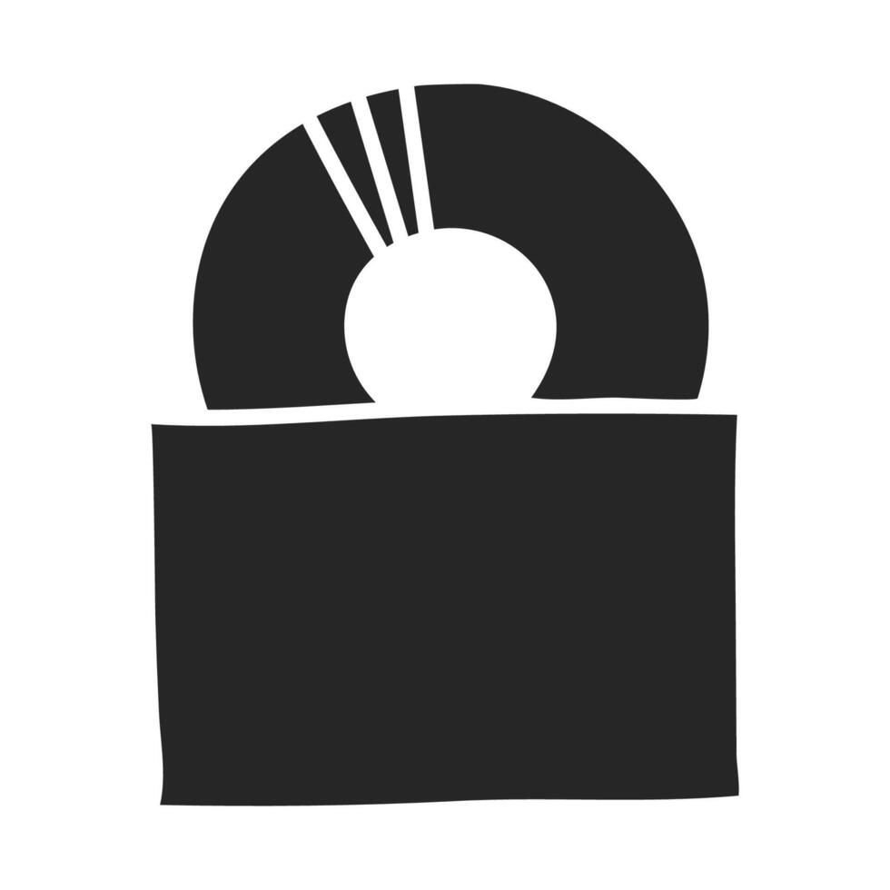 Hand drawn Music album vector illustration