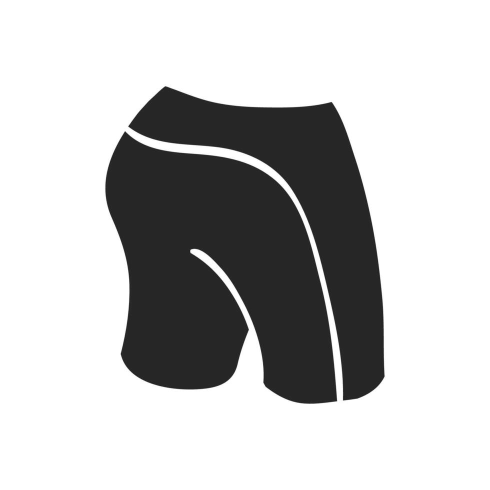 Hand drawn Cycling pants vector illustration