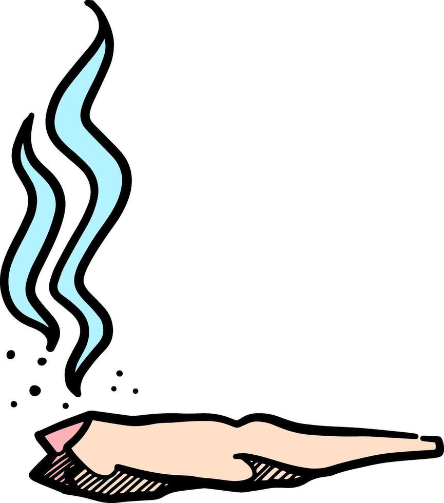 Ganja smoke icon  style color vector illustration