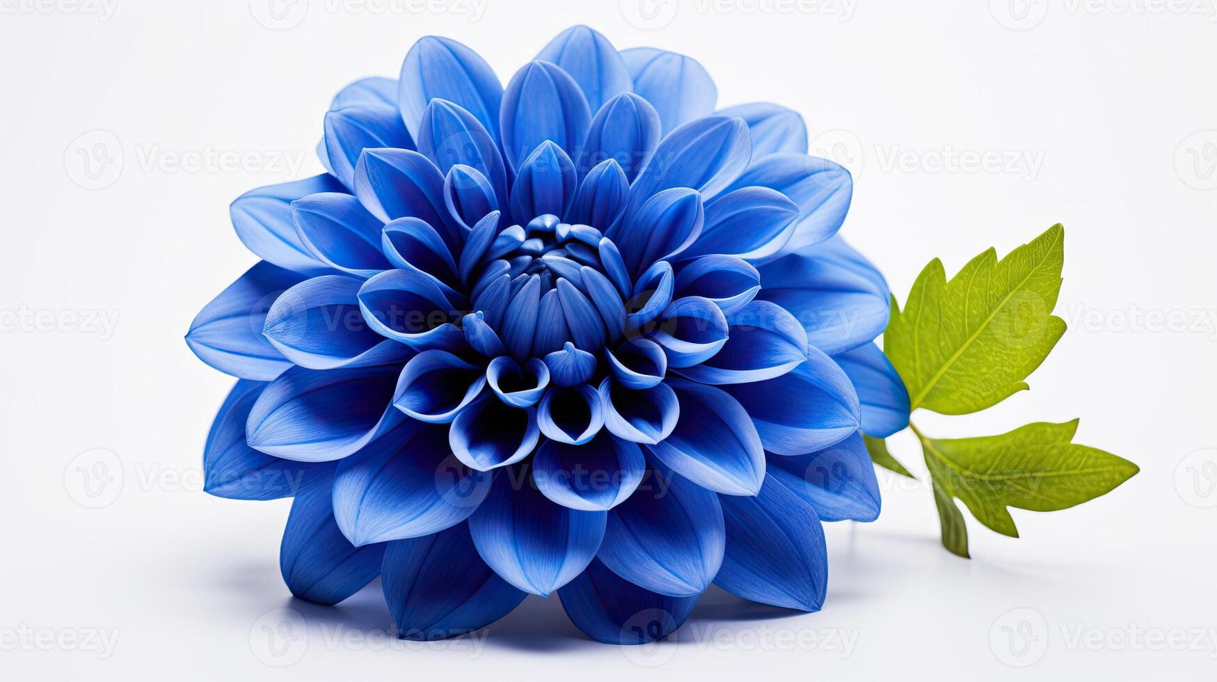 AI generated vibrant blue flower isolated ai generated photo