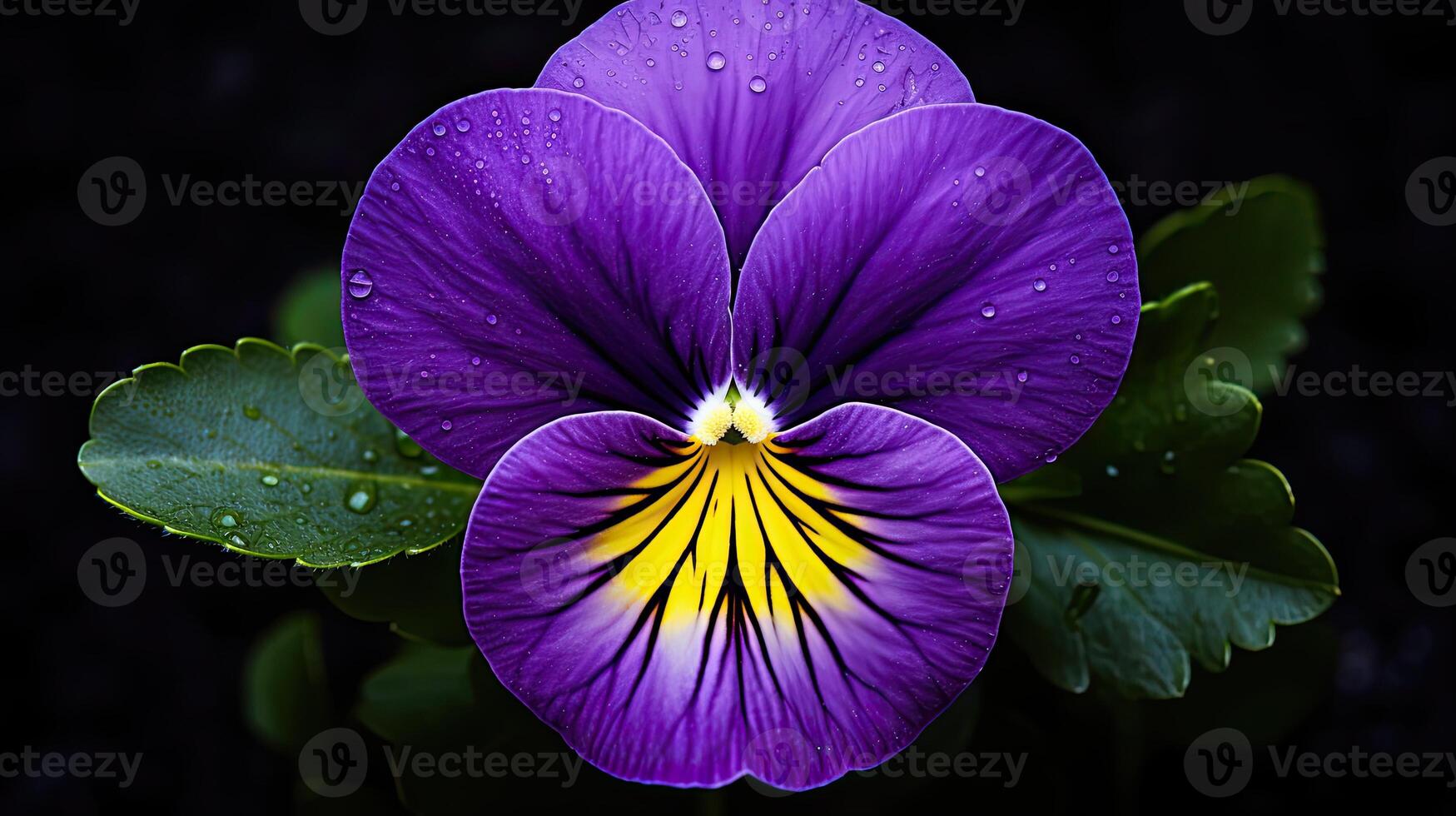 AI generated bloom viola flower ai generated photo