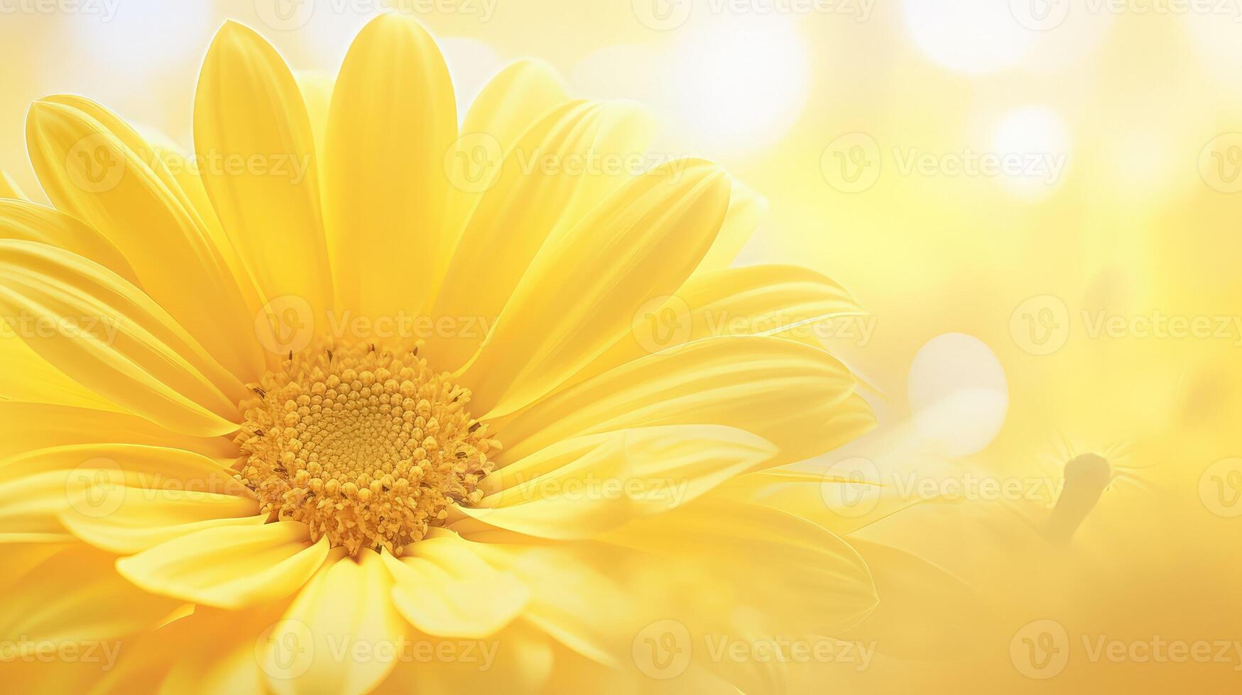 AI generated vibrant yellow flower backgrounds ai generated photo