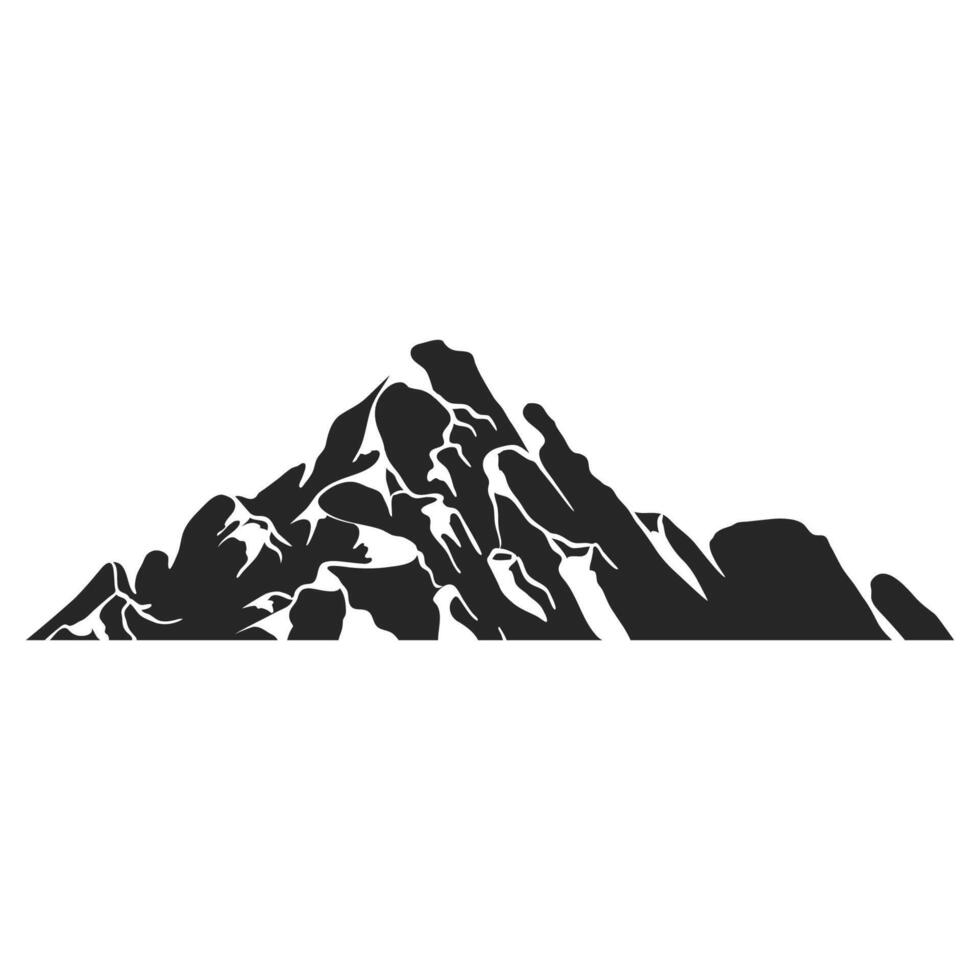 Hand drawn mountains vector illustration