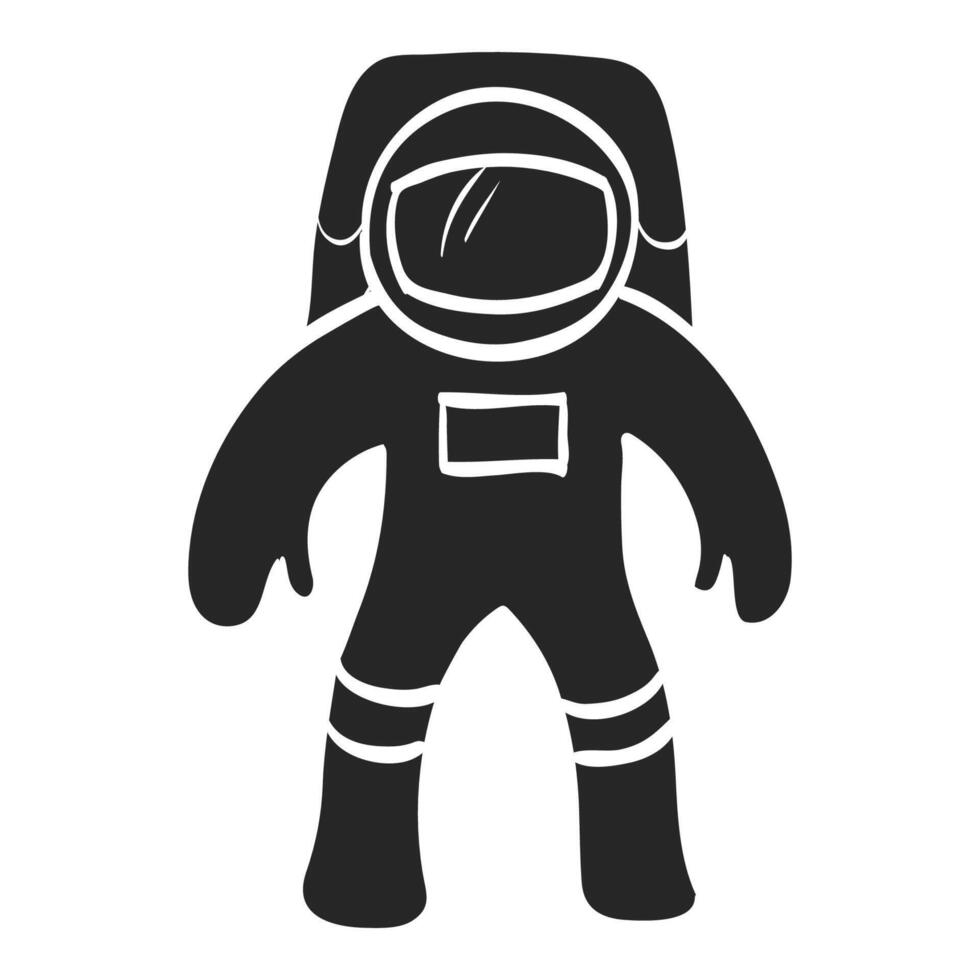 Hand drawn Astronaut vector illustration