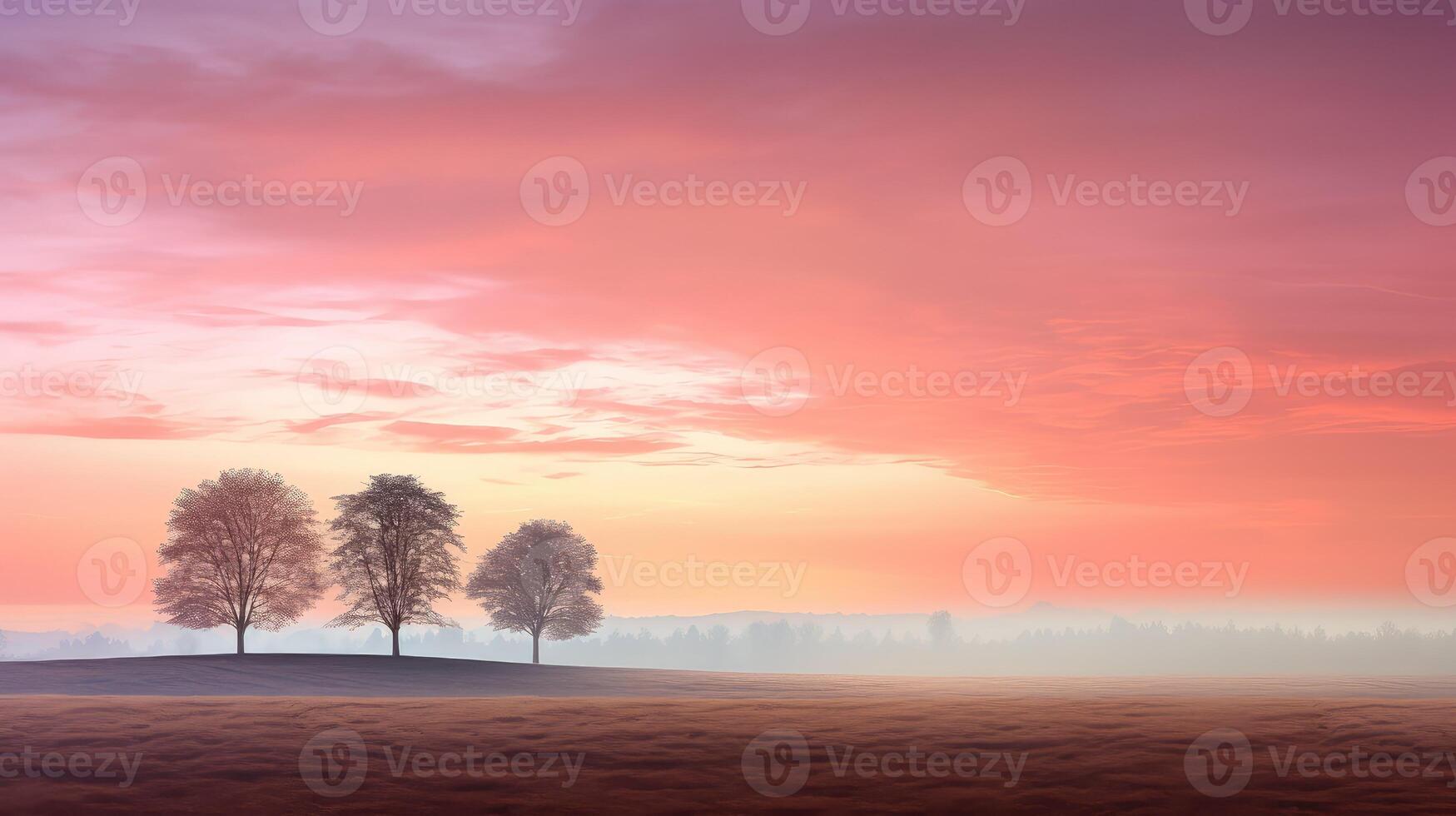 ai generado Alba Mañana y noche en ai generado foto