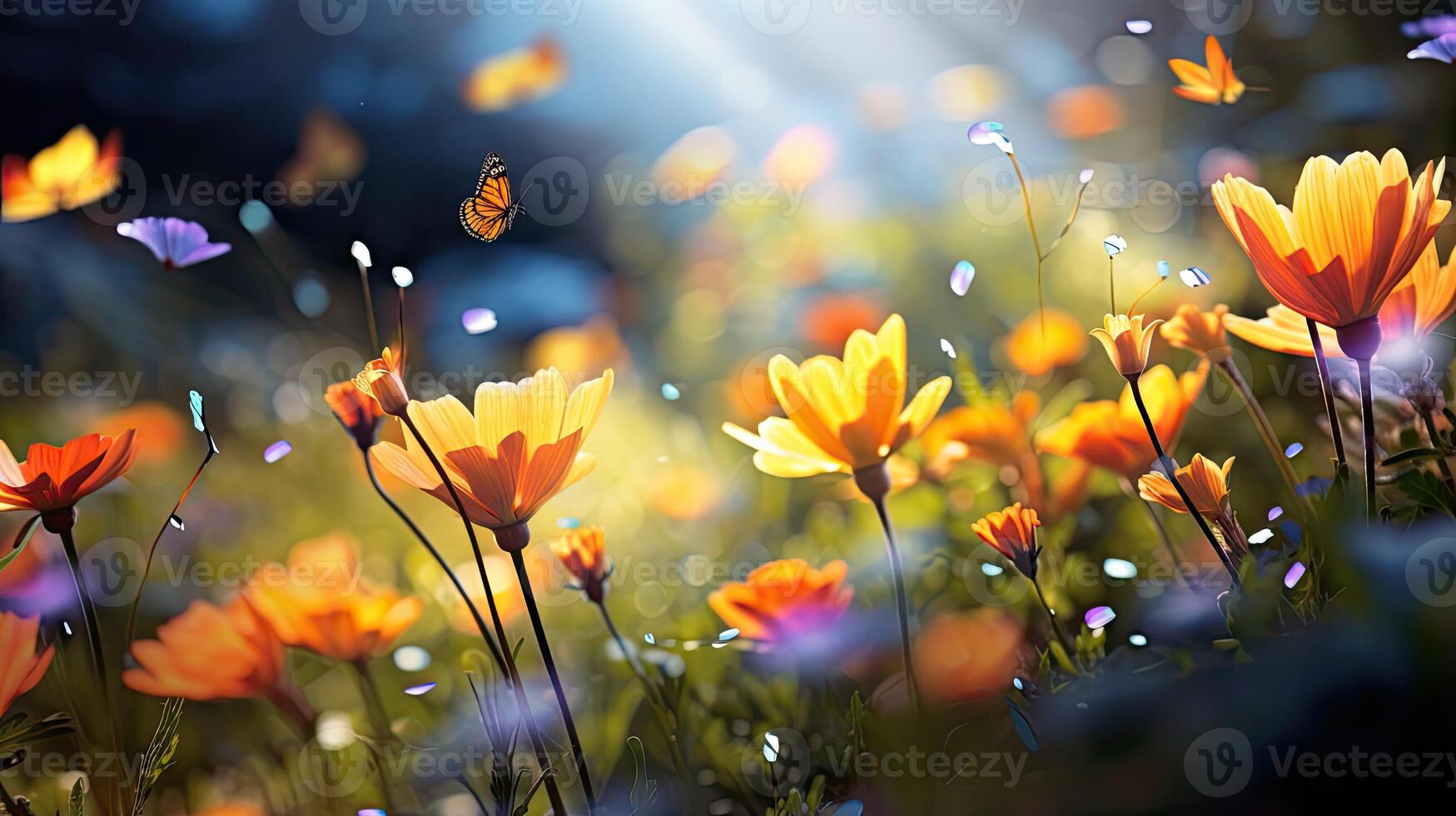 AI generated daisy spring flower ai generated photo