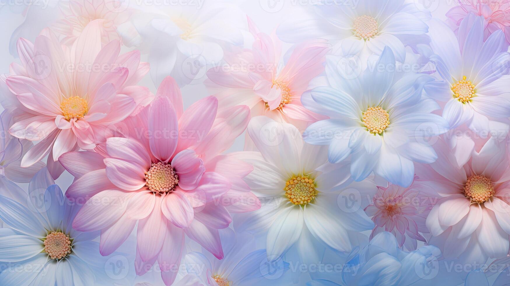 AI generated bloom pastel flower ai generated photo