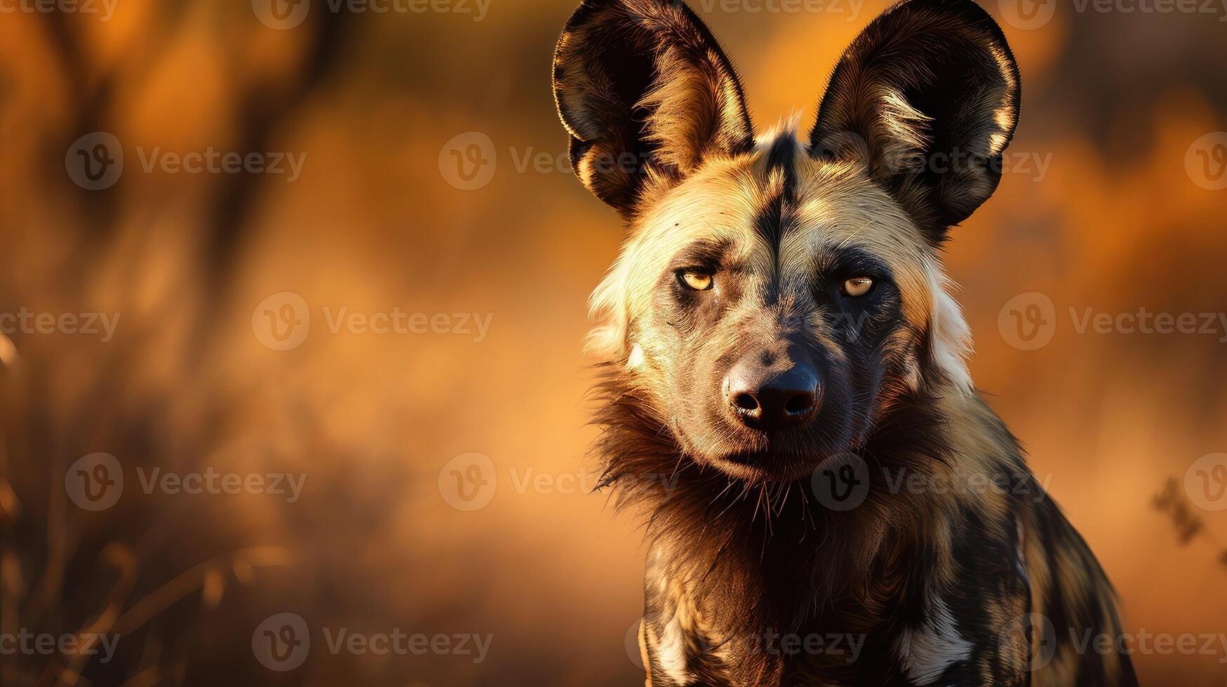 AI generated pack wild dog ai generated photo