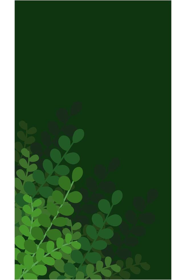 Background with plants gradient vector