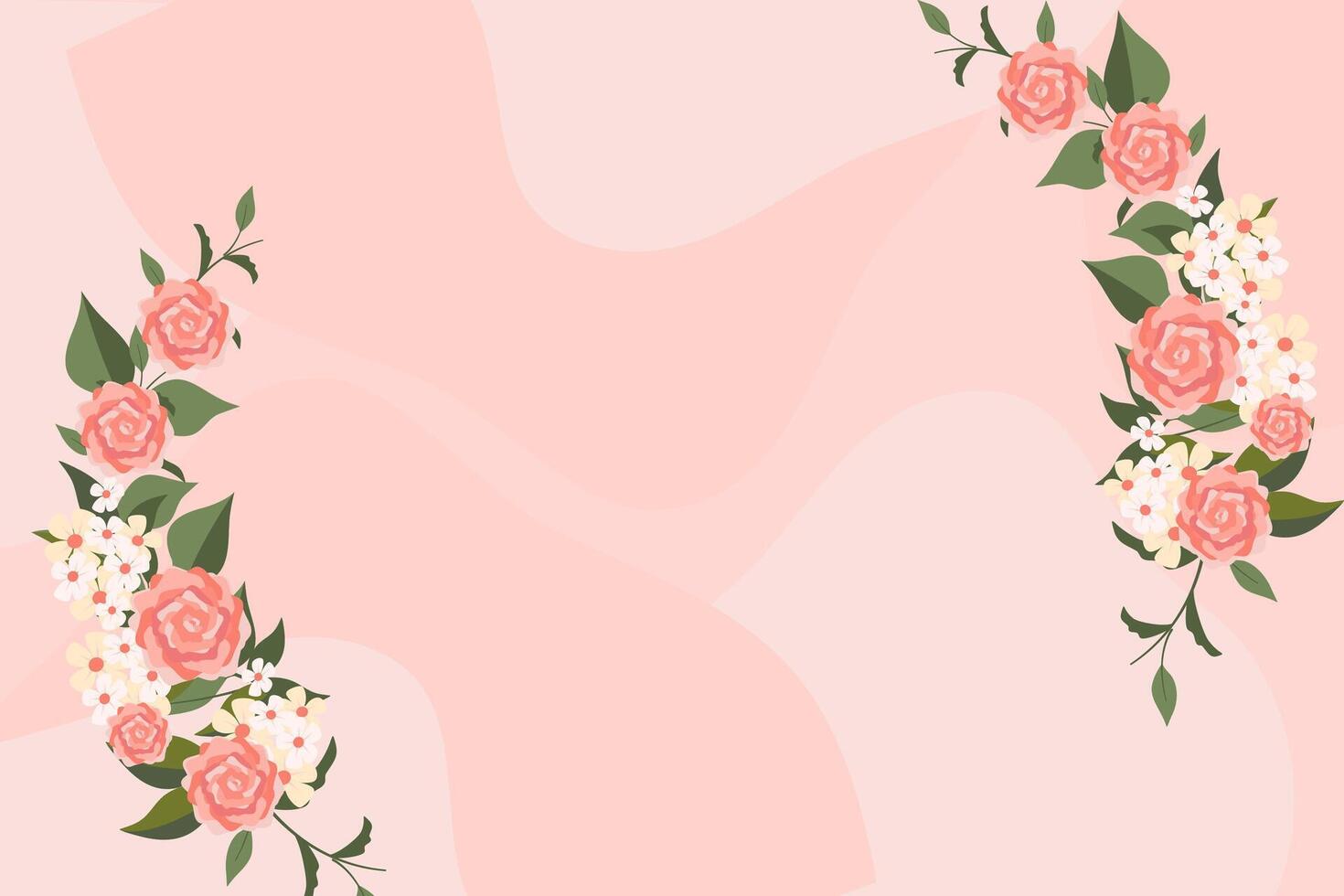 Frame with ornament flower vector