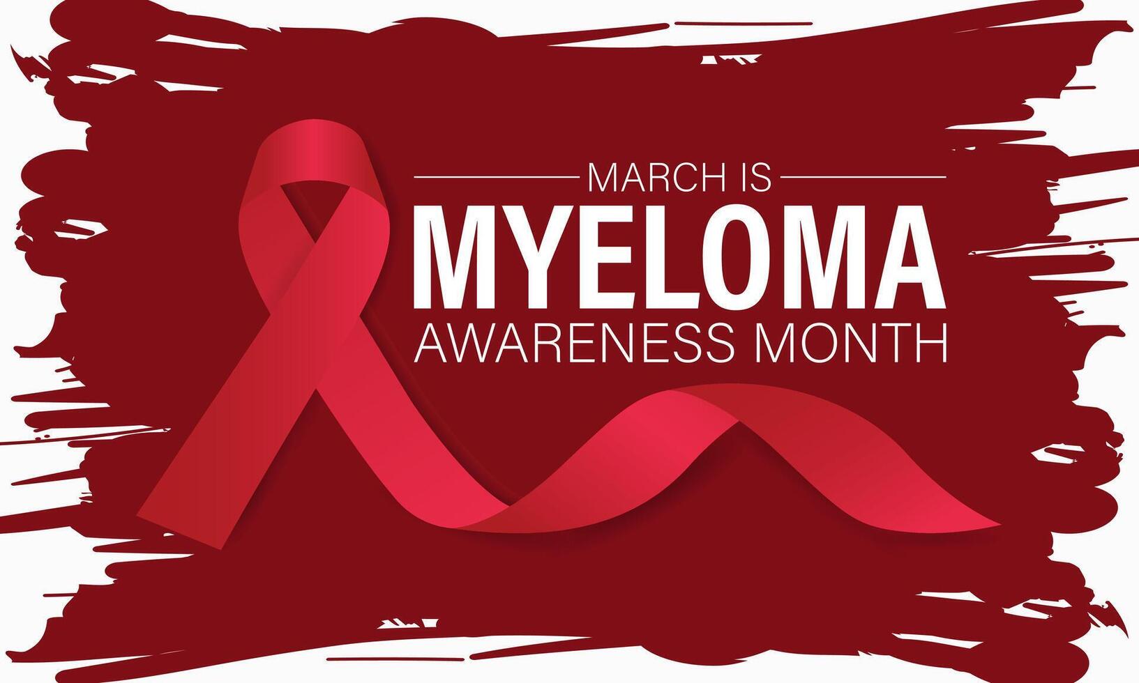 Myeloma awareness month is observed every year in March. vector illustration of  background design.