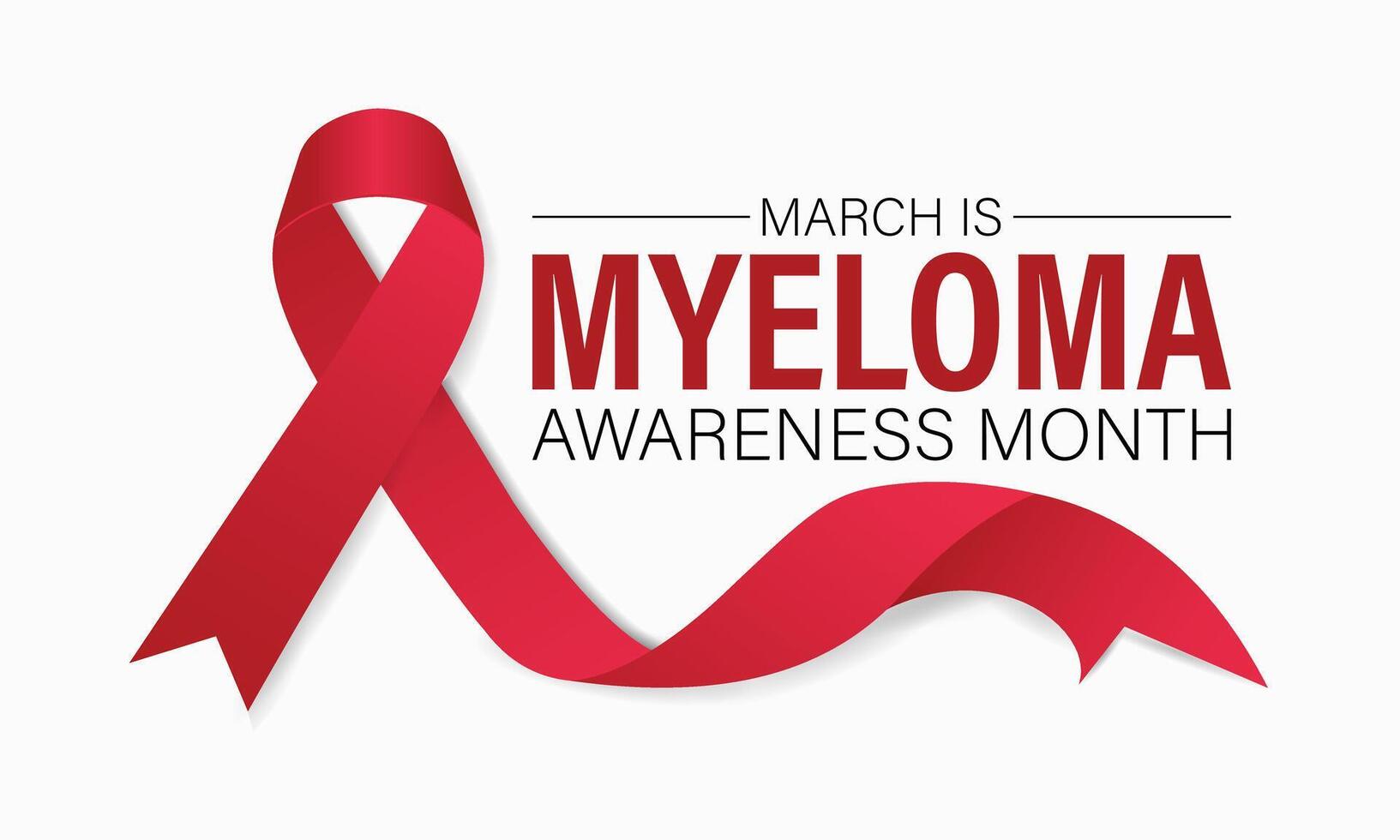 Myeloma awareness month is observed every year in March. vector illustration of  background design.