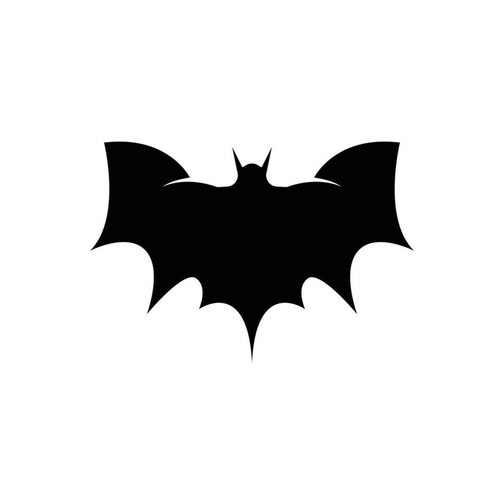 Bat wing silhouette icon and symbol vector template illustration