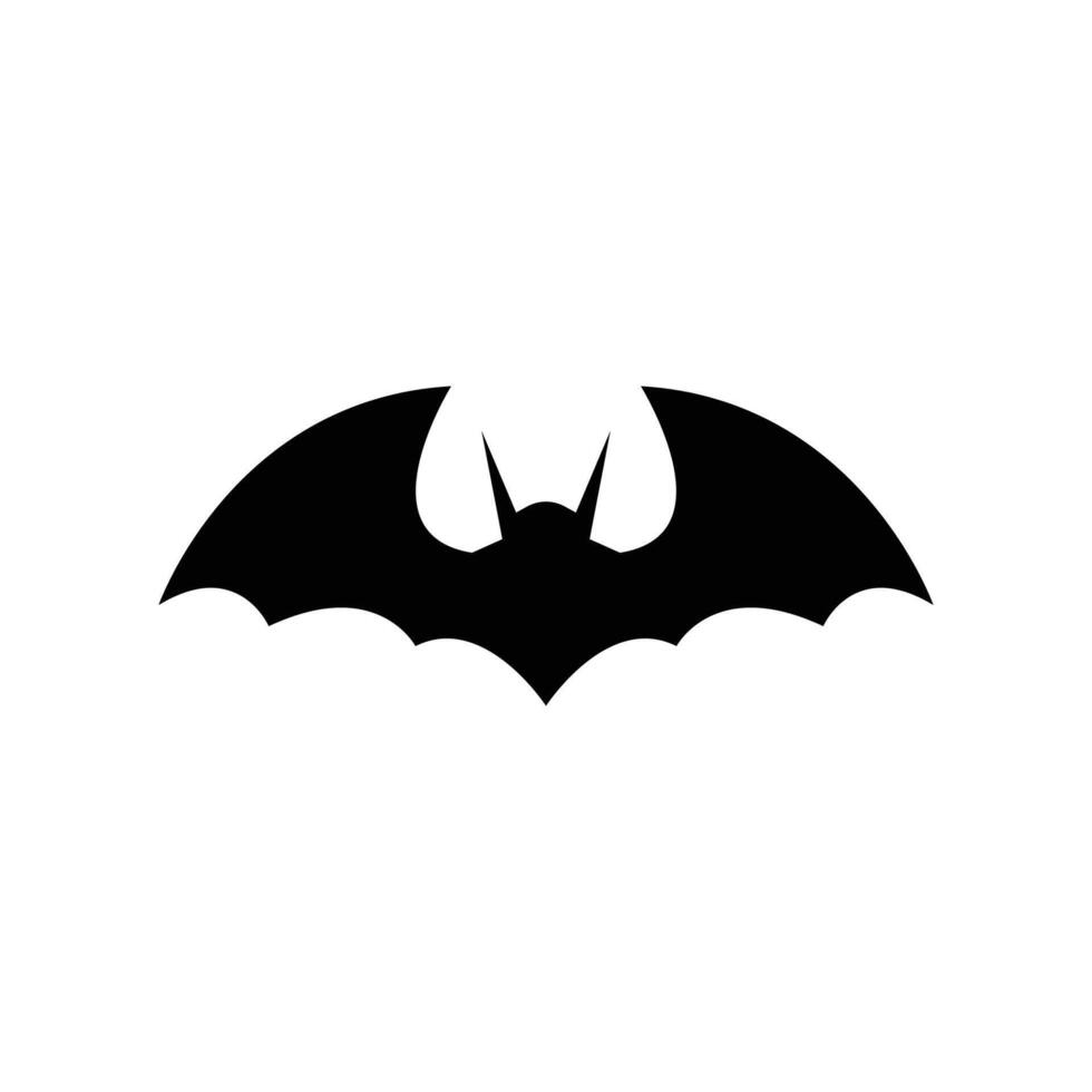 Bat wing silhouette icon and symbol vector template illustration