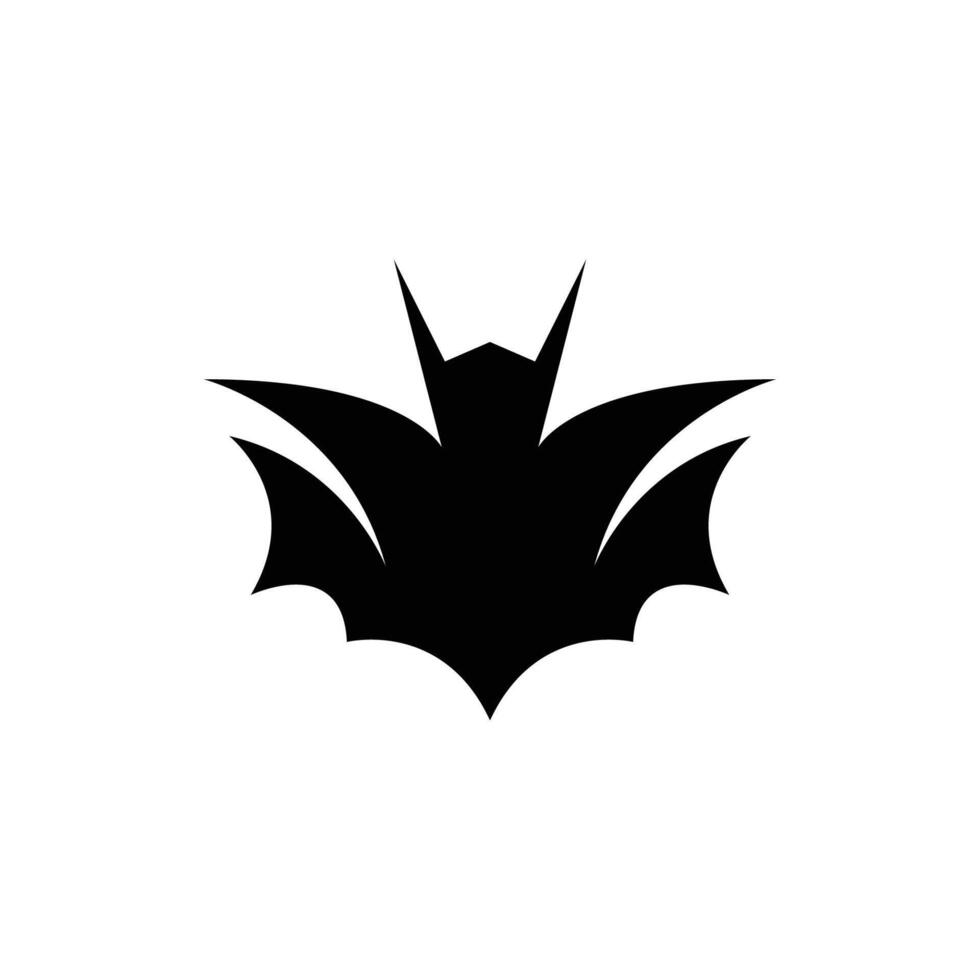 Bat wing silhouette icon and symbol vector template illustration