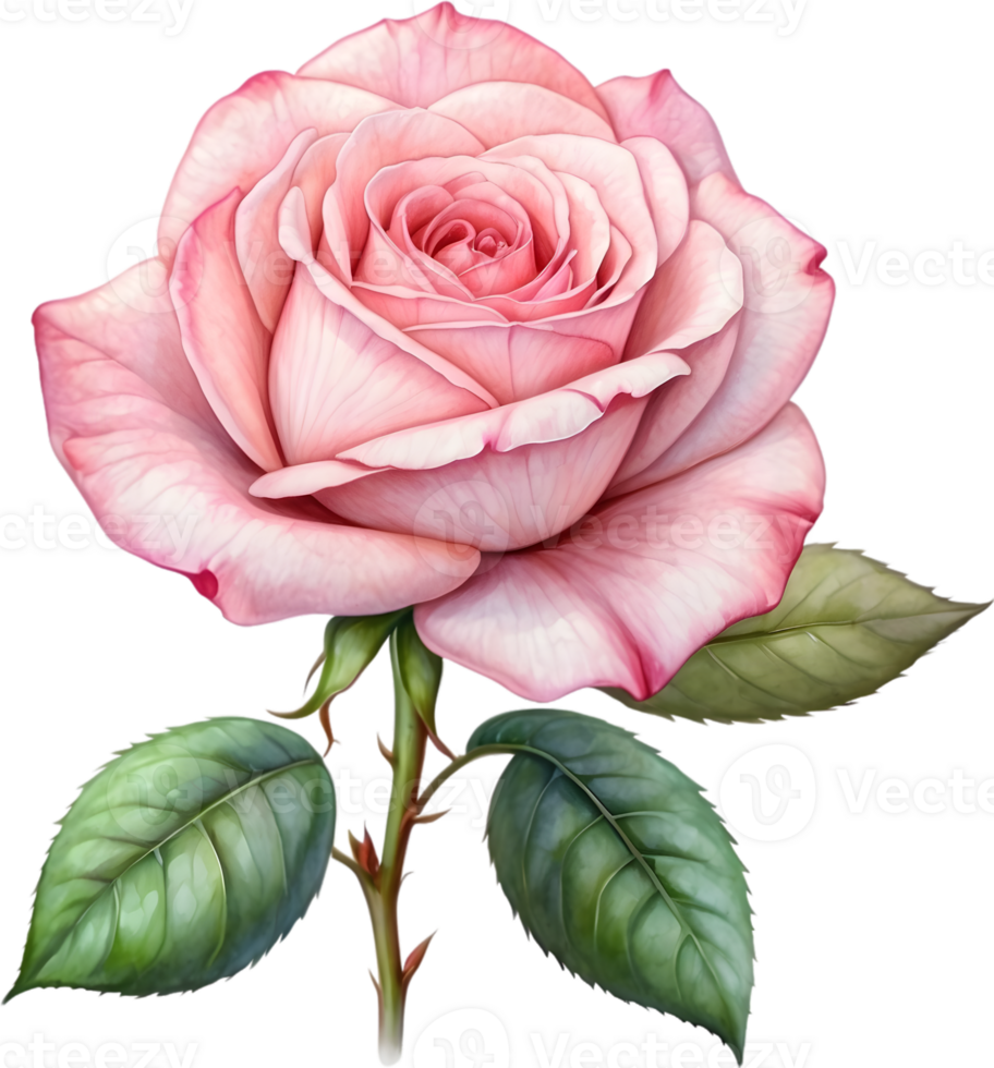 AI generated rose flowers watercolor  png