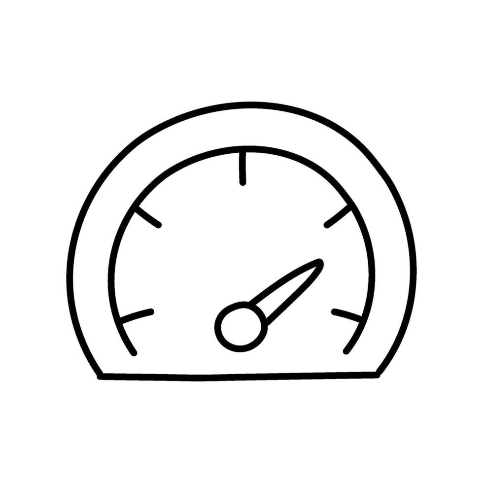 Dashboard icon. Hand drawn vector illustration. Editable line stroke.