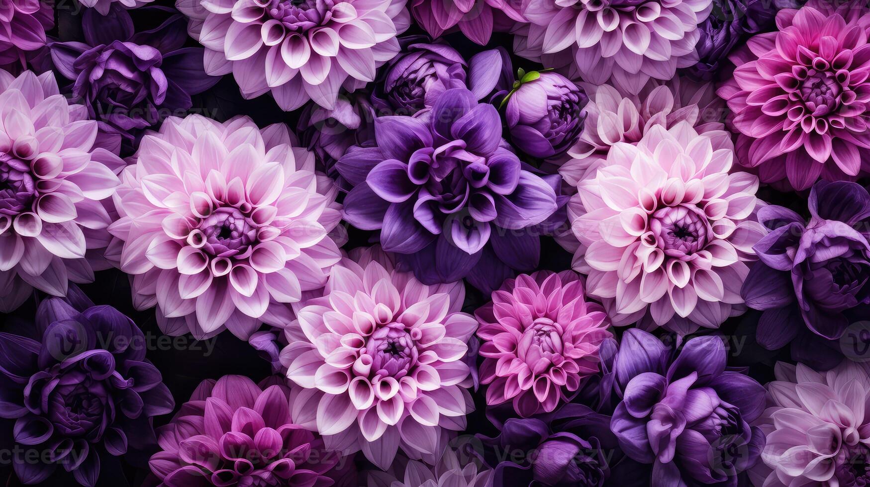 AI generated lilac purple flower background ai generated photo