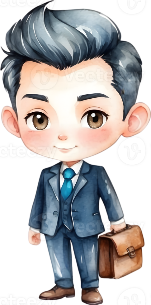 AI generated business people in suits and ties png