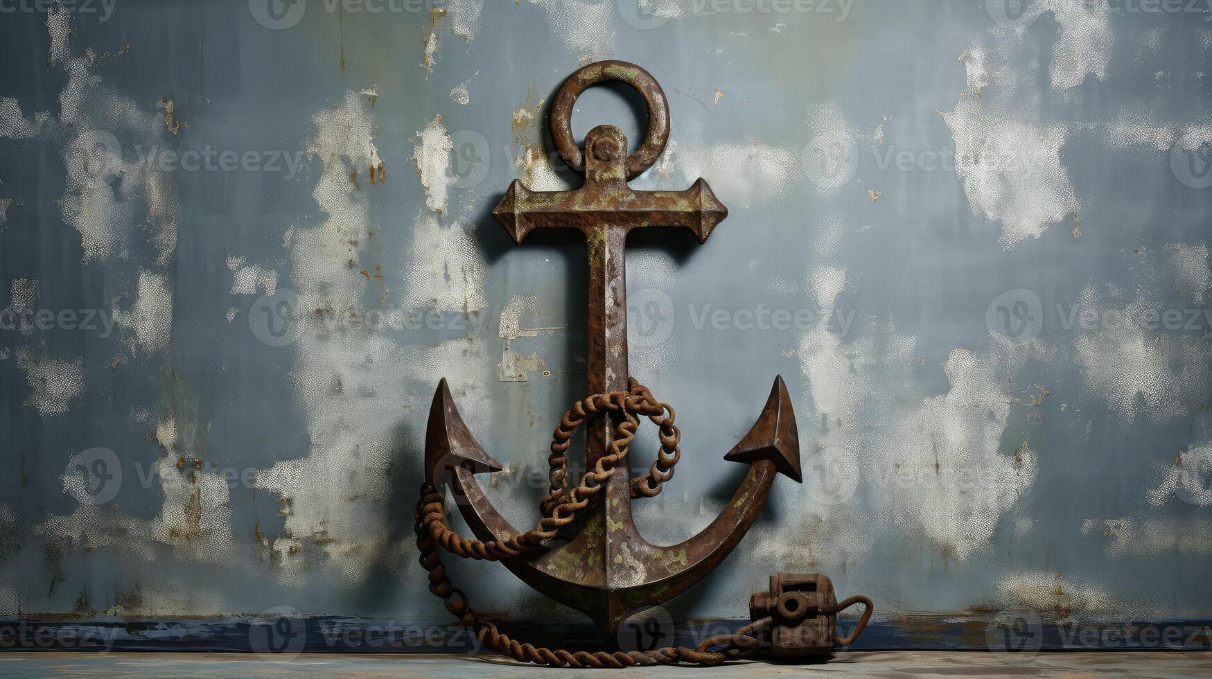 AI generated sea navy anchor ai generated photo