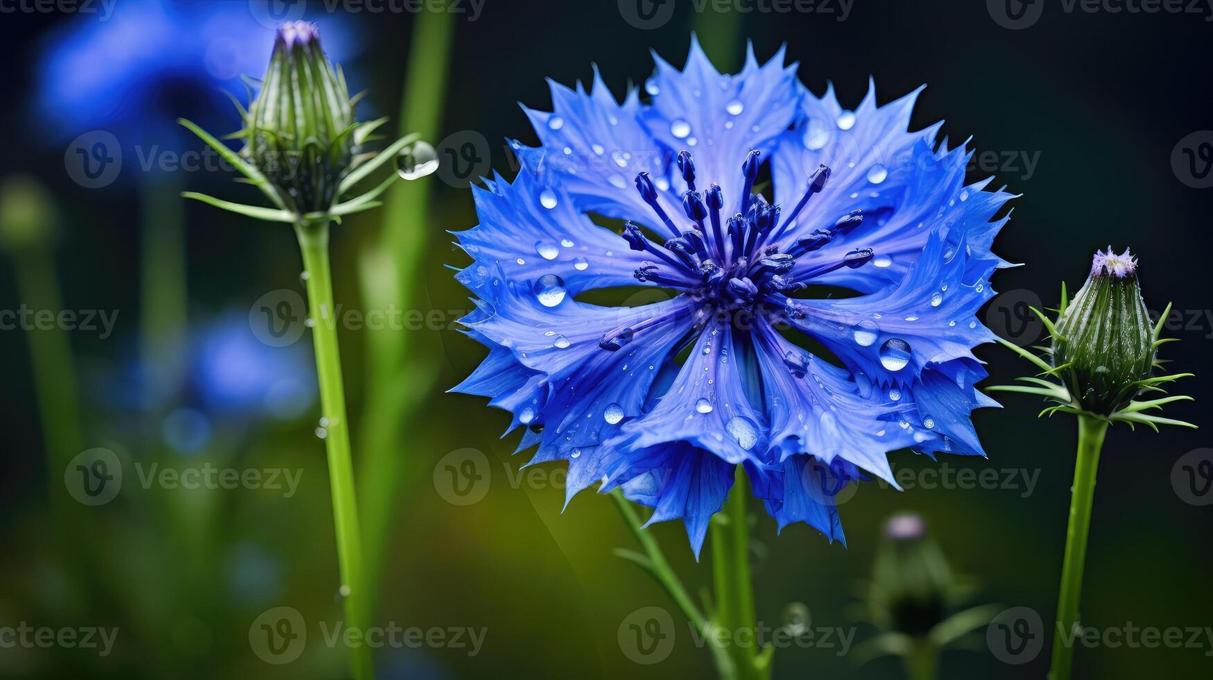 AI generated plant cornflower ai generated photo