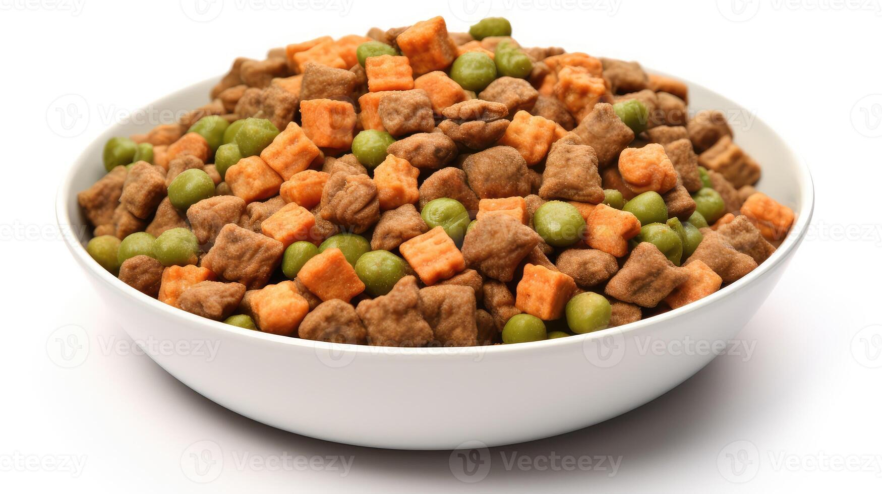 AI generated healthy dog food isolated ai generated photo