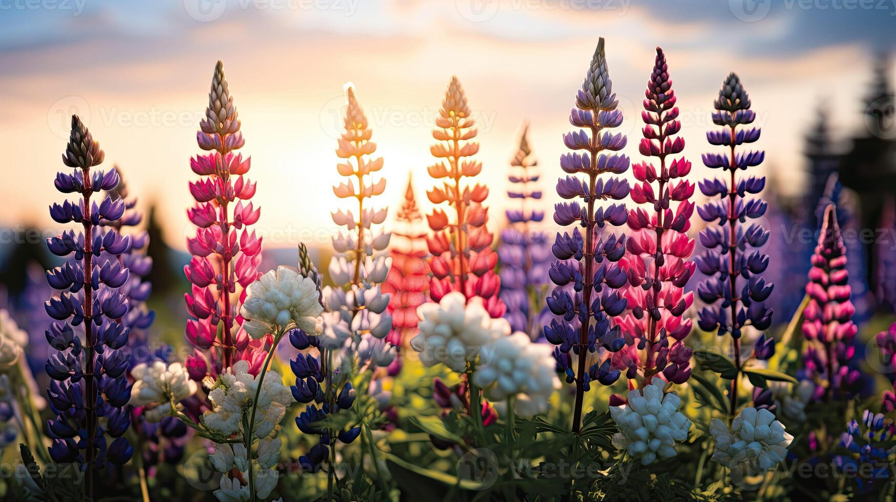 AI generated butterflies native wildflowers ai generated photo
