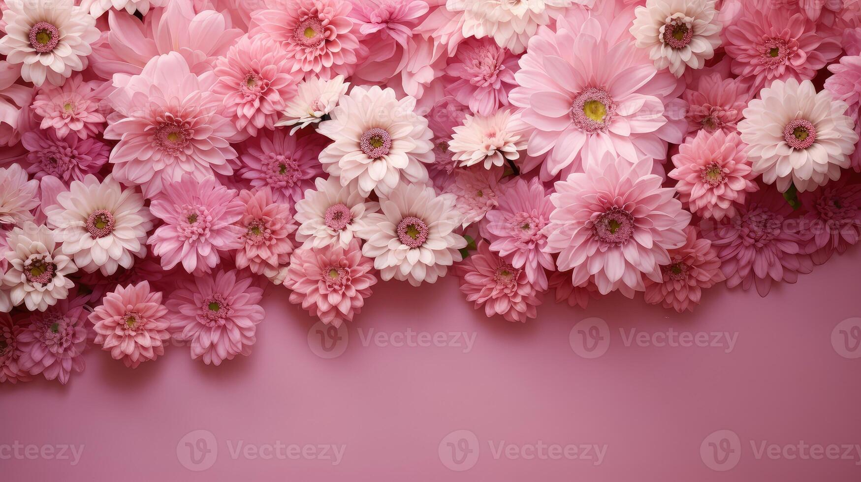 AI generated blossom pink background flowers ai generated photo