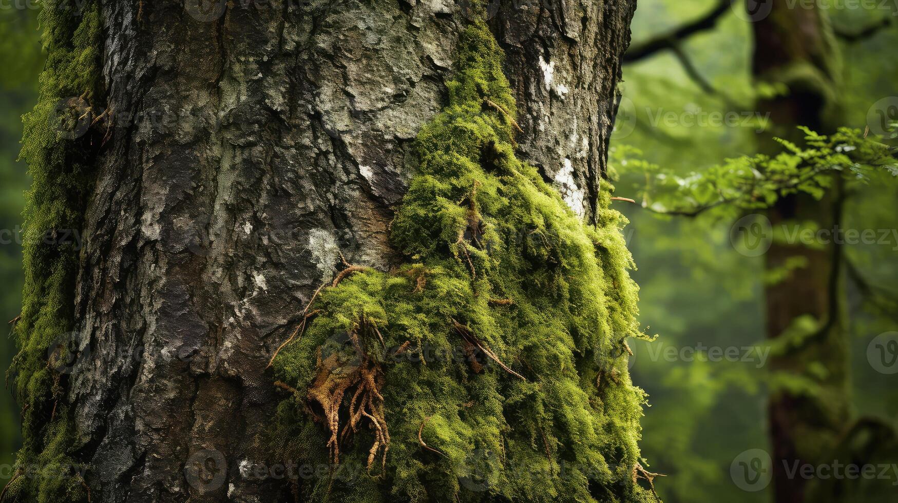 AI generated bark oak tree trunk ai generated photo