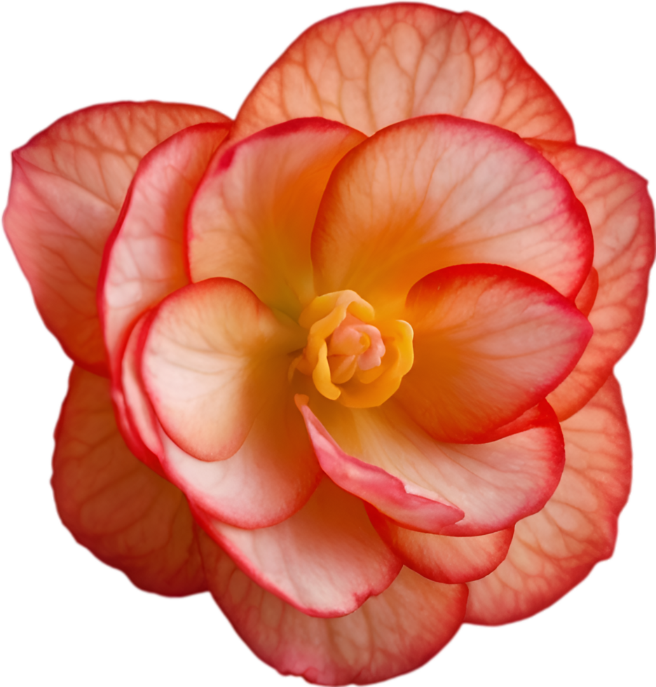 AI generated Begonia clipart. A cute Begonia flower icon. png