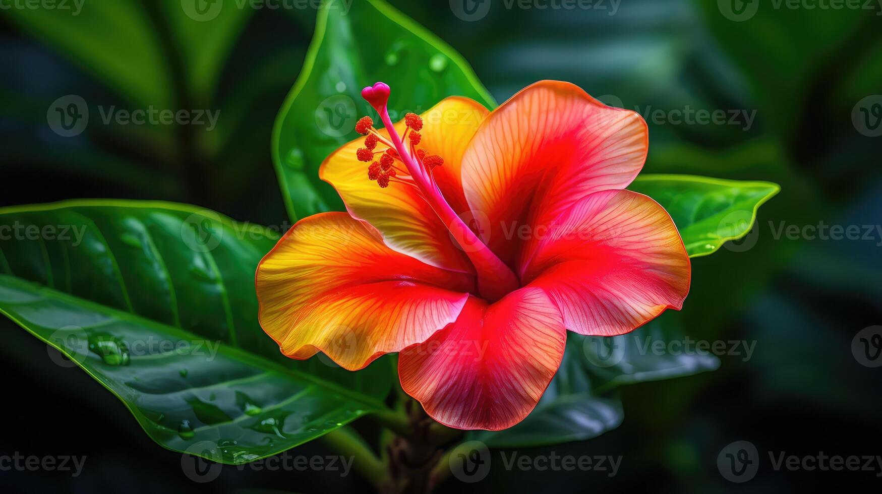 AI generated aloha luau flower ai generated photo