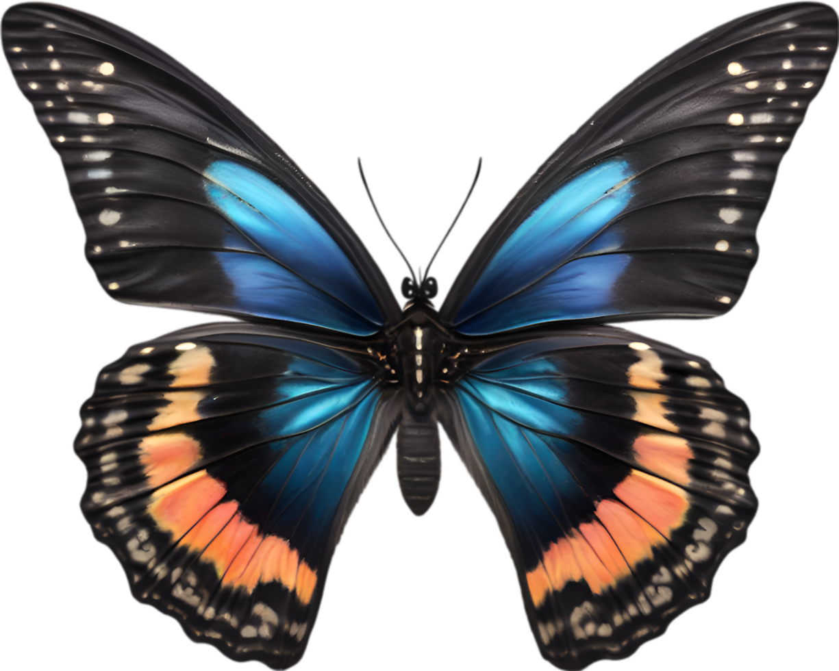 AI generated Colorful and elegant butterfly image. png