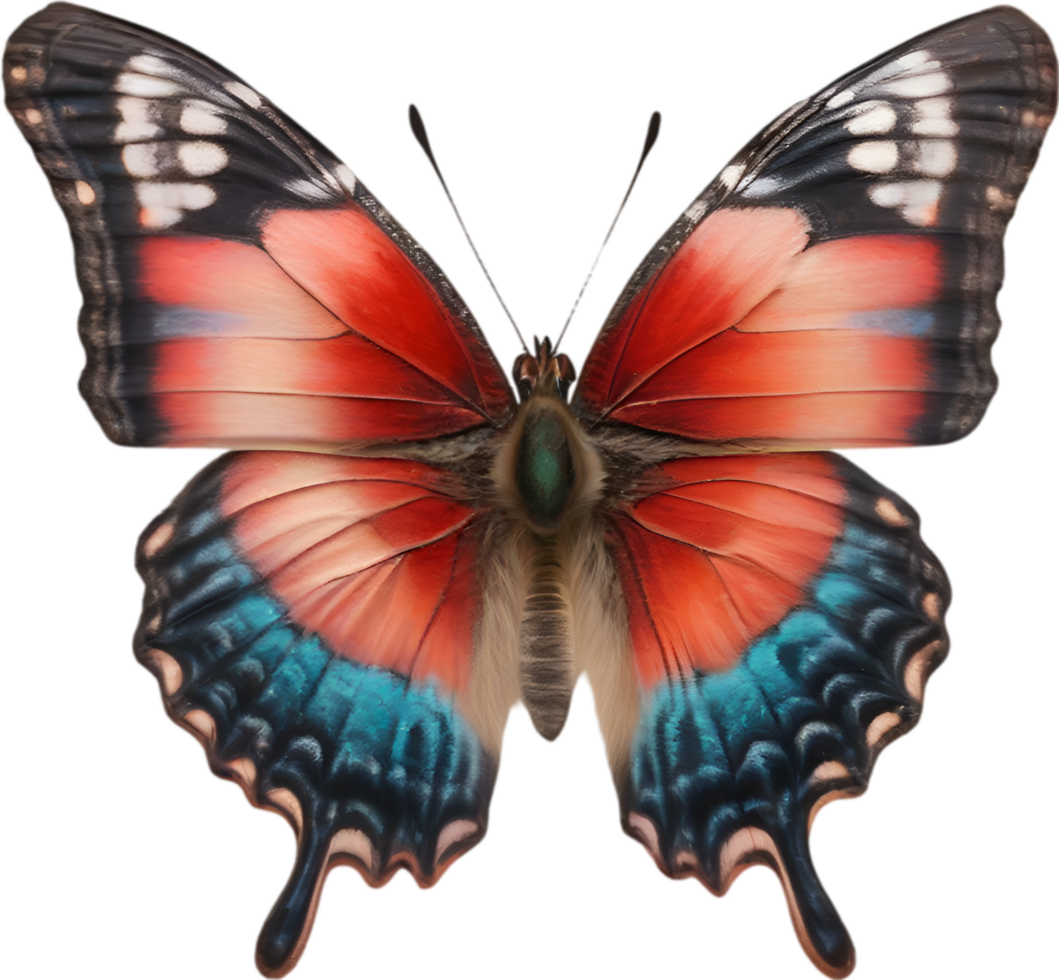 AI generated Colorful and elegant butterfly image. png