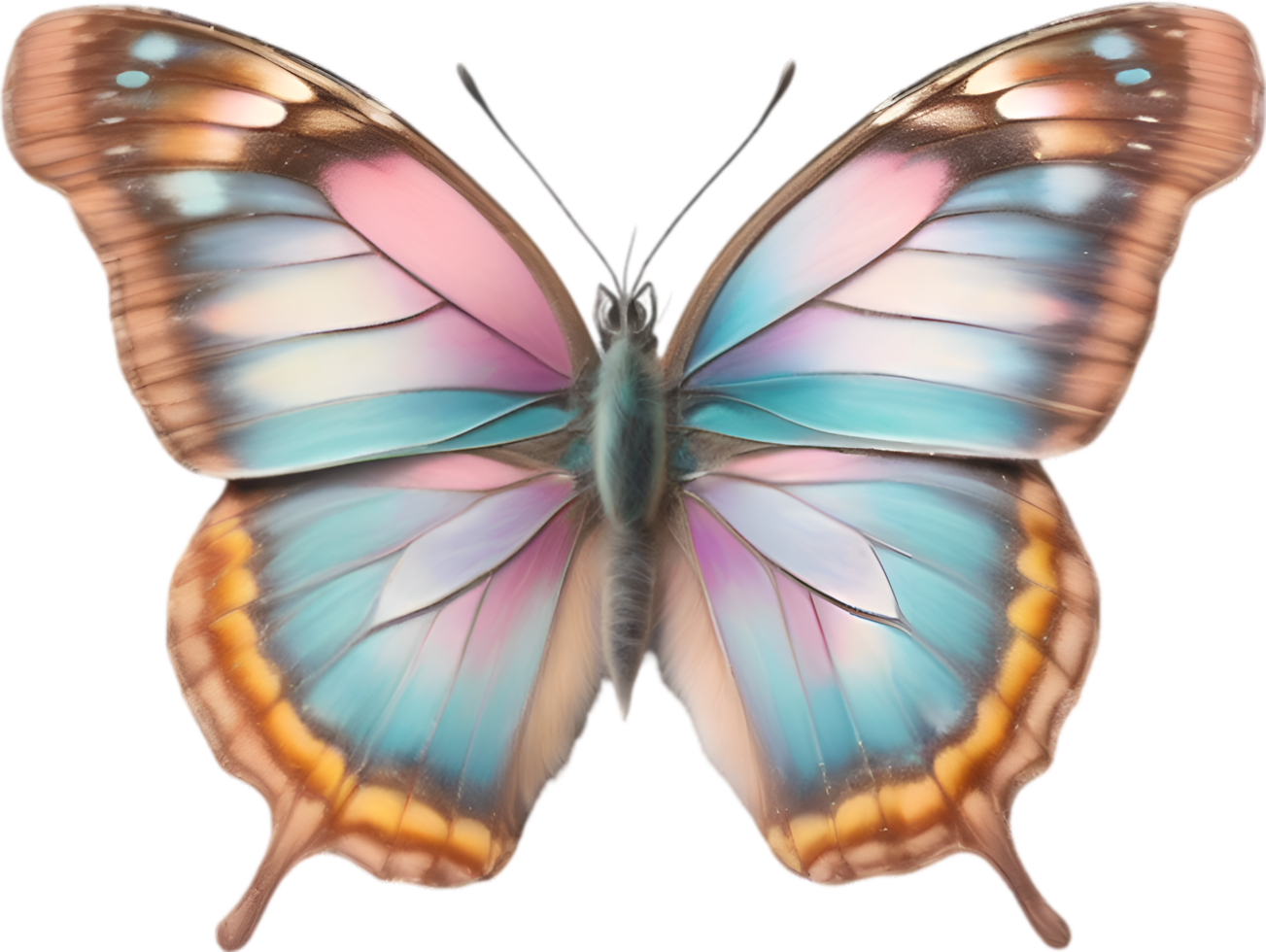 AI generated Colorful and elegant butterfly image. png
