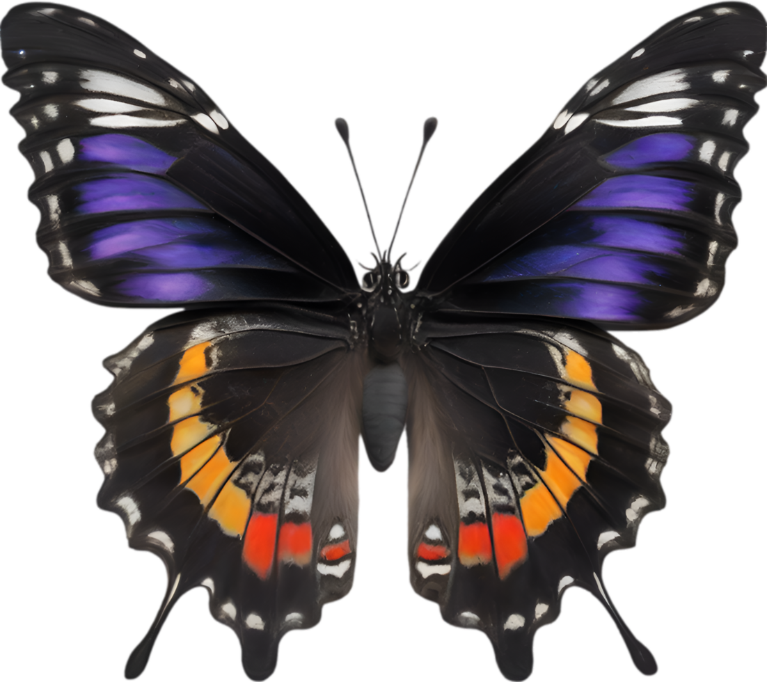 AI generated Colorful and elegant butterfly image. png