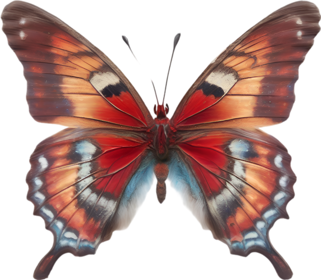AI generated Colorful and elegant butterfly image. png