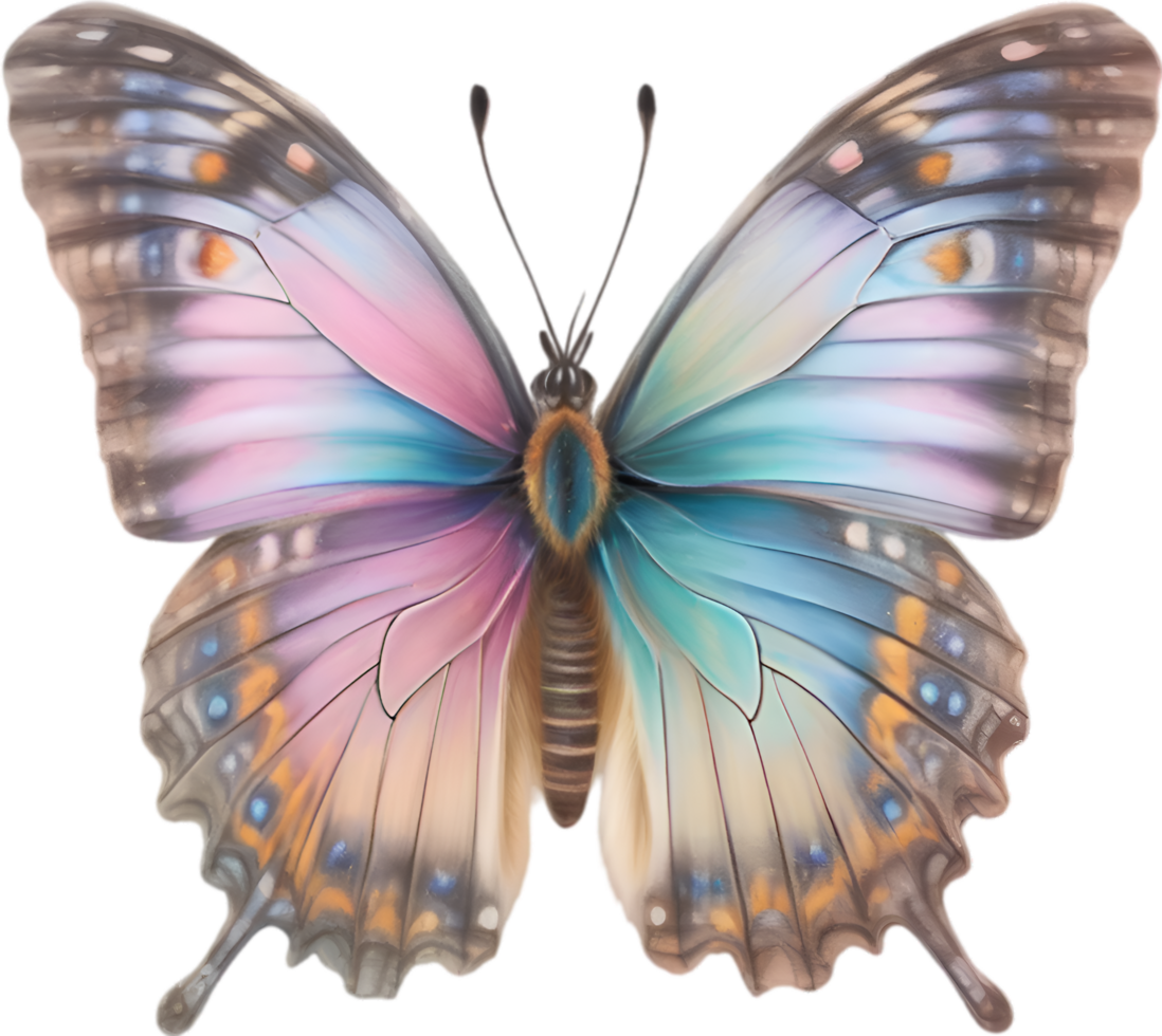 AI generated Colorful and elegant butterfly image. png