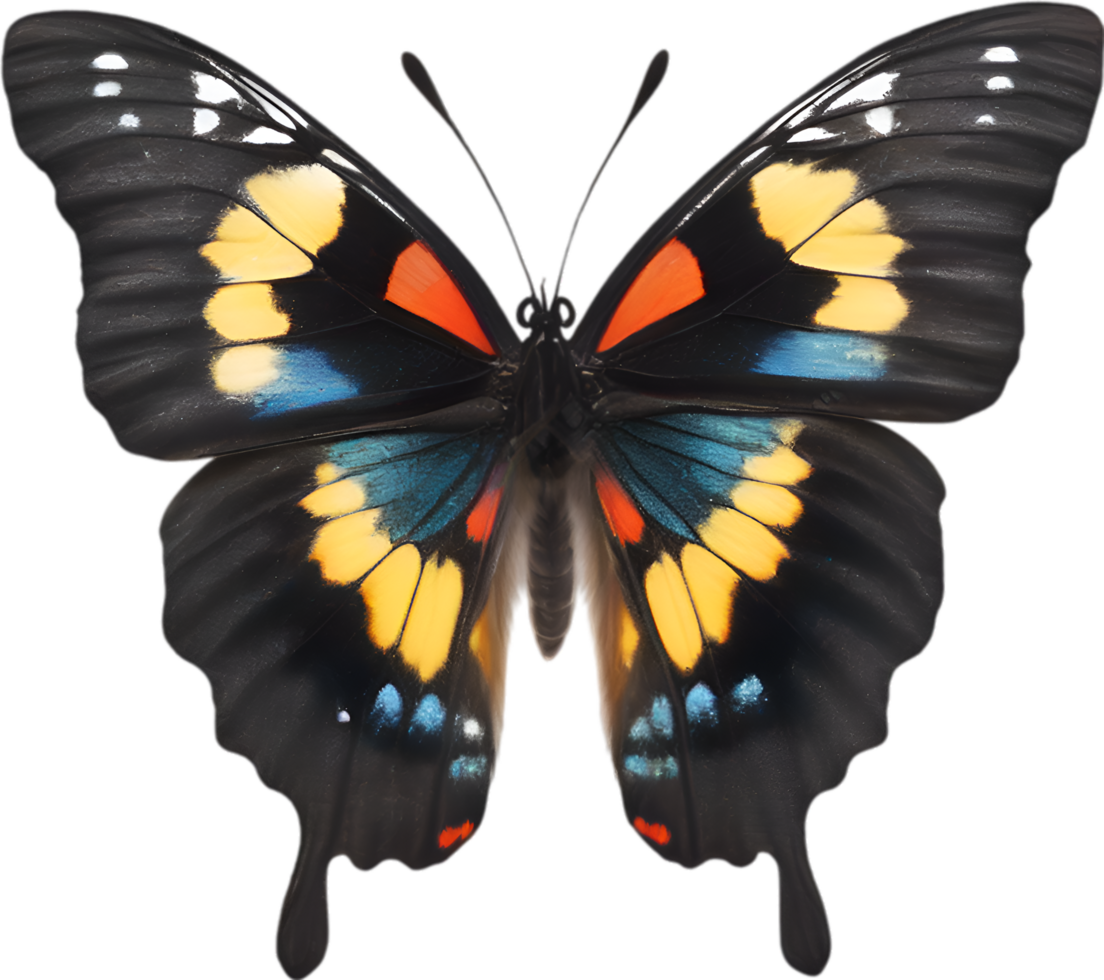 AI generated Colorful and elegant butterfly image. png