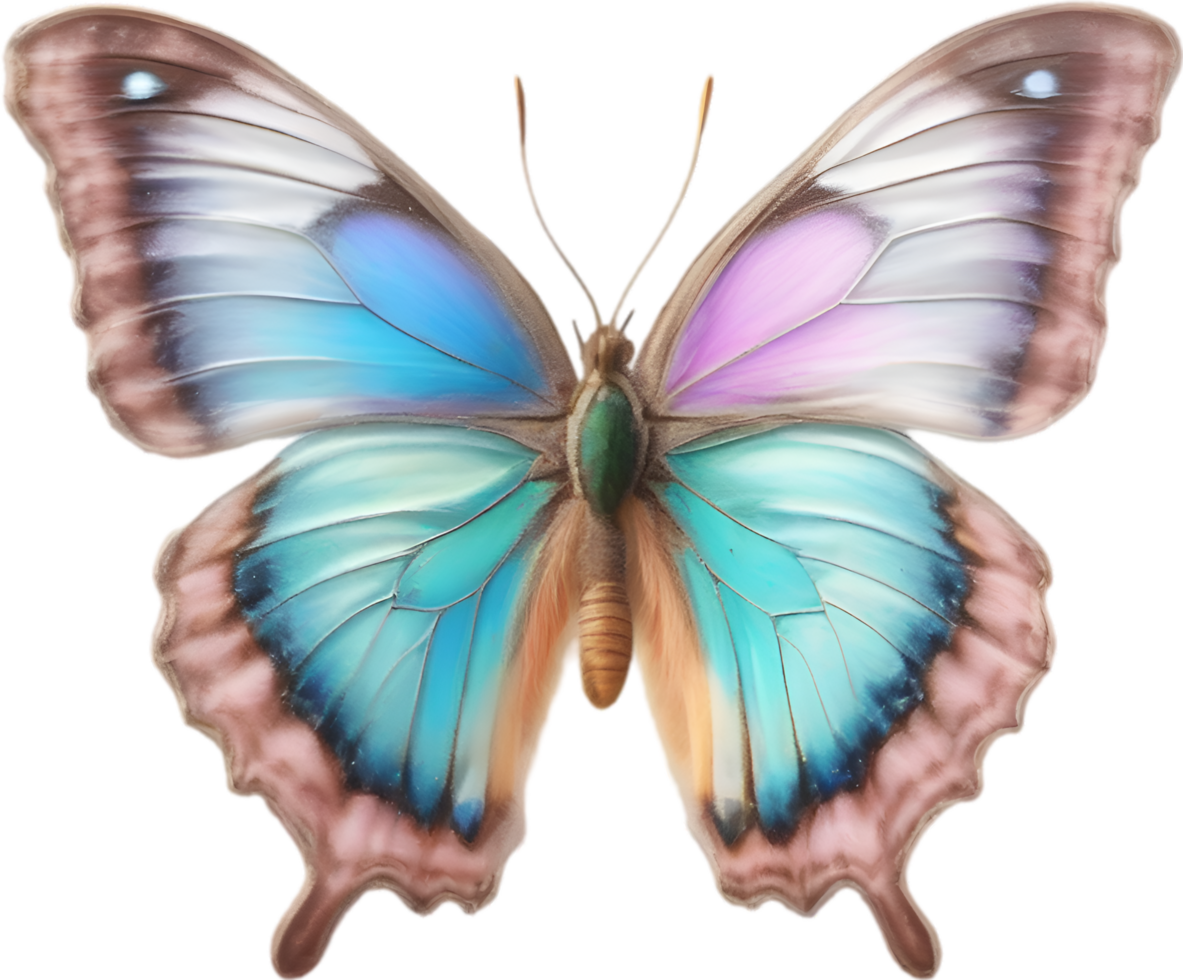 AI generated Colorful and elegant butterfly image. png