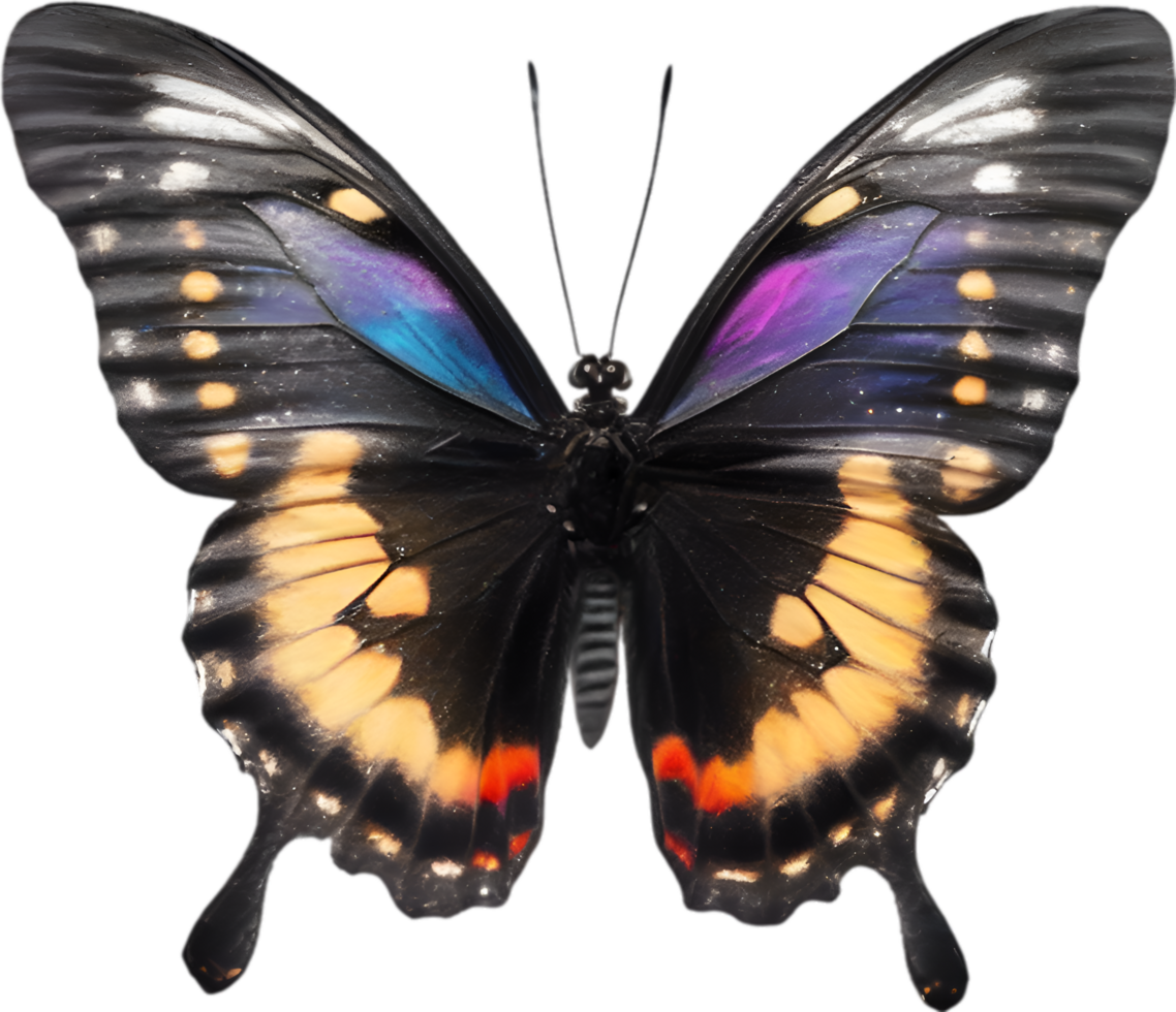 AI generated Colorful and elegant butterfly image. png