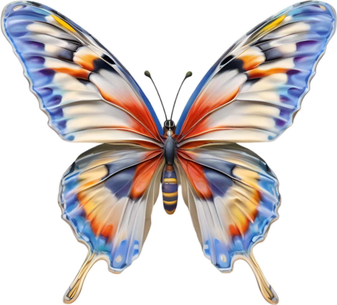 AI generated Colorful and elegant butterfly image. png