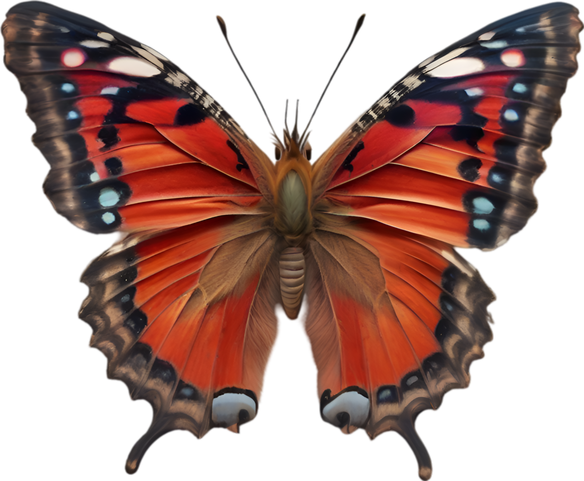 AI generated Colorful and elegant butterfly image. png